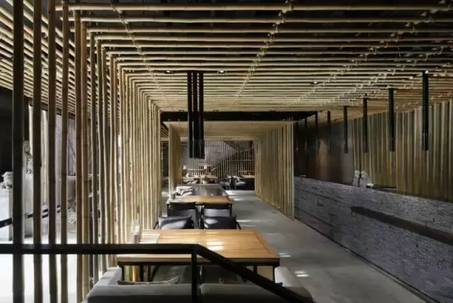 快餐如何让餐厅设计玩转中国风？几根竹子让你眼前一亮！