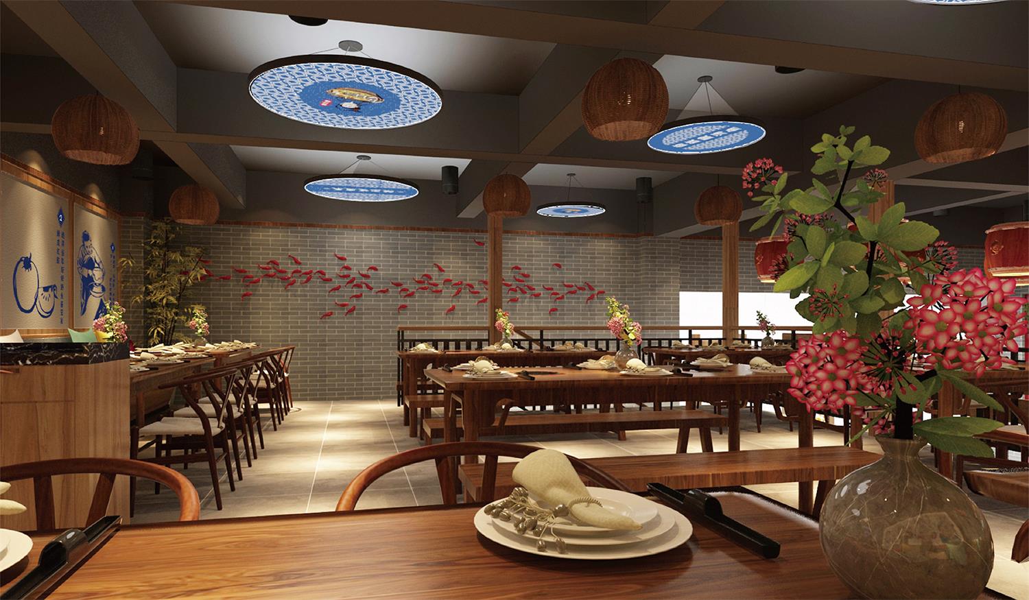 快餐如何让中餐厅的餐饮空间设计，蕴含中国传统文化底蕴？